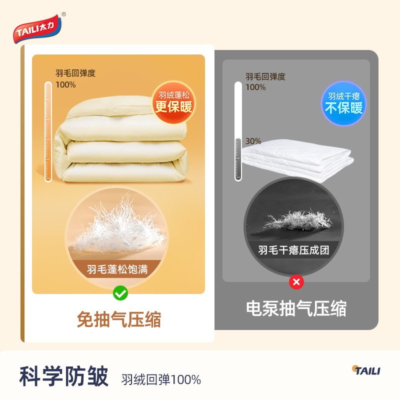 Taili down Jacket Storage Bag Vacuum Compression Bag Specialized for Clothes and Luggage Home Bag Travel Essential