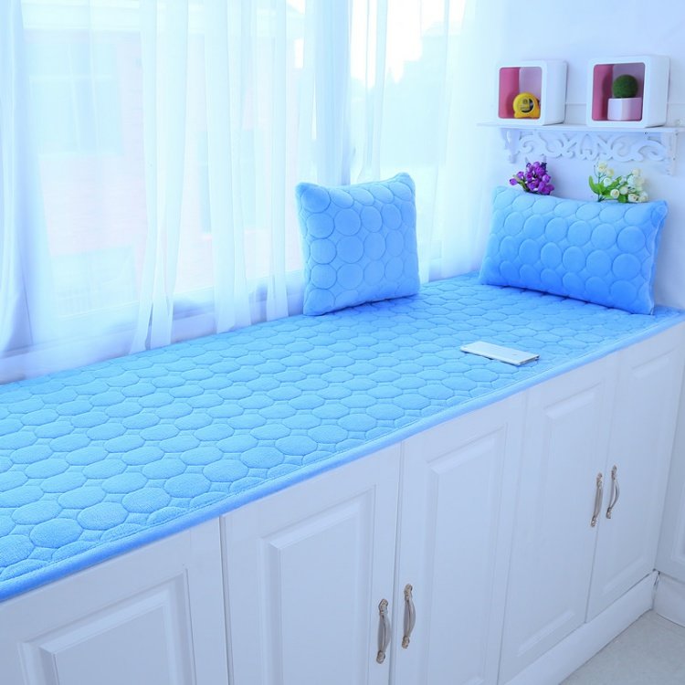 Trượt cửa sổ vịnh mat tùy chỉnh cửa sổ Four Seasons có lớp đệm bông nệm tatami mat phòng ngủ thảm máy pad đệm rửa ban công - Ghế đệm / đệm Sofa thảm ghế gỗ phòng khách