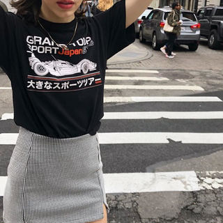 21 Summer Brandy Melville Ouyang Nana White Button V Neck Loose T Shirt Top Genuine