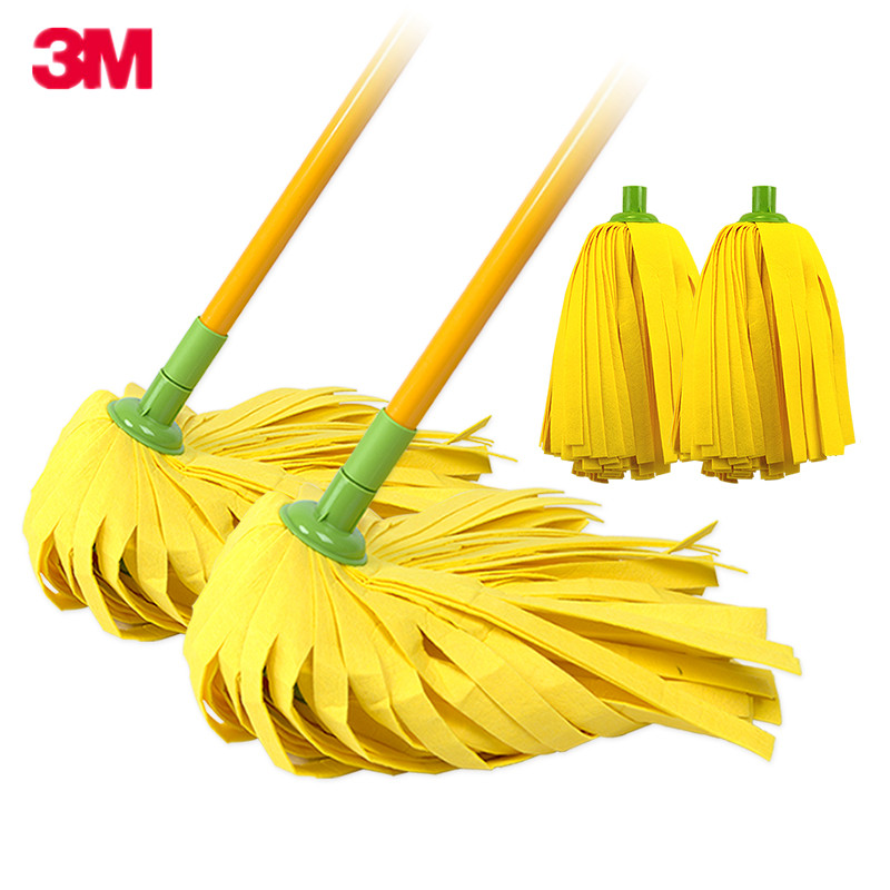 3M SiGao one drag net absorbent mop non-woven mop home land mop mop squeeze water mop no-wash wrung out bucket