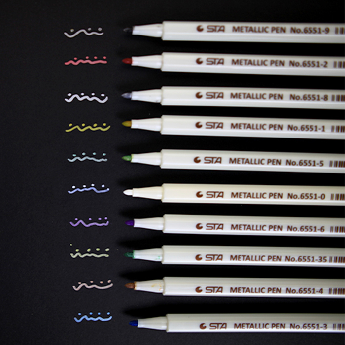 Handmade DIY album tools materials homemade accessories album black card special pen creative metal pen