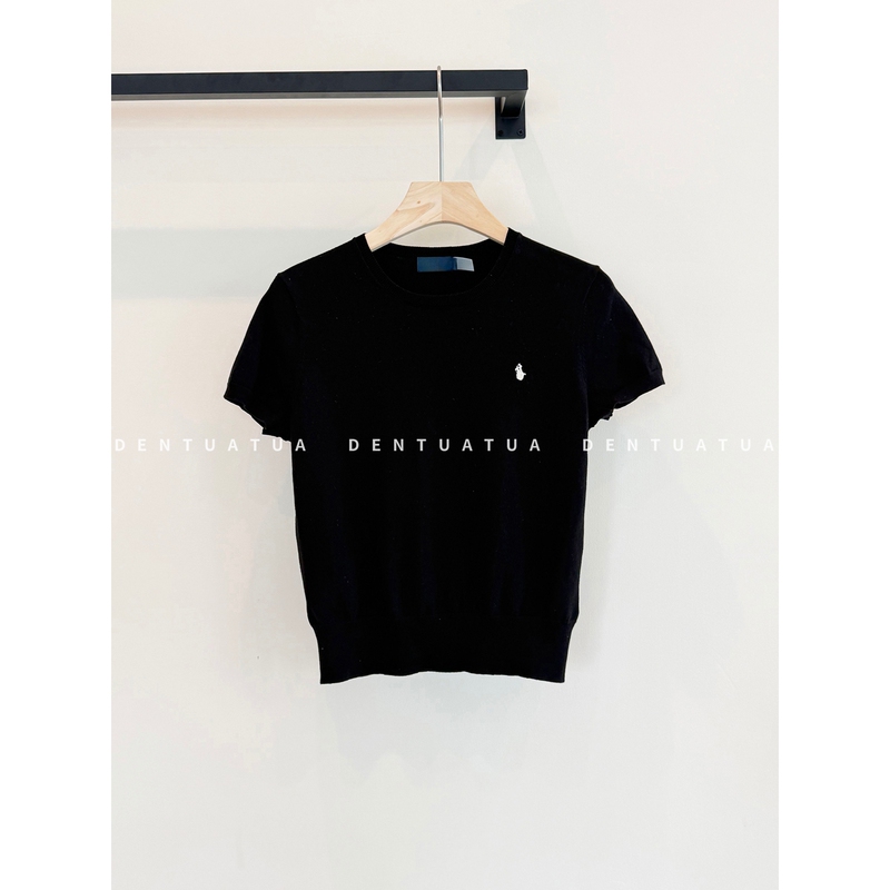 Dentuatua Effortlessly Stylish! 26Ss Slim-Fit Round-Neck Embroidered Knit T-Shirt for Women Dentuatua Effortlessly Stylish! 26Ss Slim-Fit Round-Neck Embroidered Knit T-Shirt for Women
