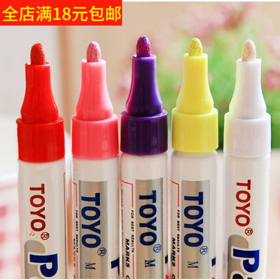 Japanese and Korean stationery Toyo SP101 color paint pen metal marker pen car paint pen oily pen DIY environmental protection