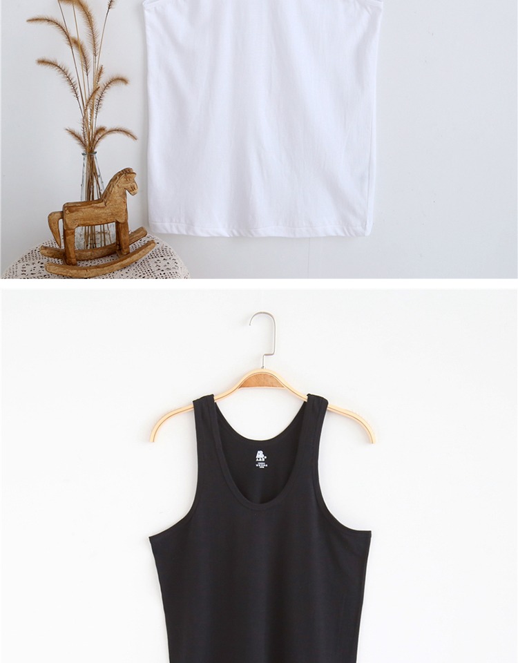 2 quầy đồ lót AB tải nam đích thực áo vest cotton chải chuốt phiên bản lỏng của áo cotton thấm mồ hôi áo 3 lỗ