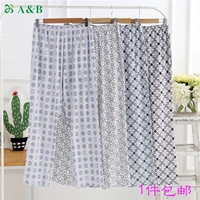 Đồ lót AB Mùa hè mỏng phần rộng kích thước lớn cotton nam quần nhà giản dị ngủ quần điều hòa quần quần H811 quần ấm mùa đông cho nữ