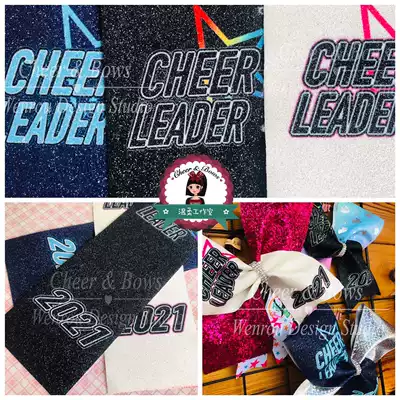 Cheerleading Headwear 2021 Fine Sparkling Bow Ribbon cheerleader