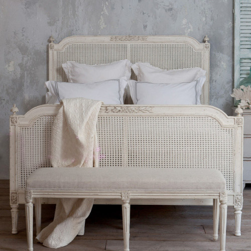 Exit France French style vintage solid wood bed Inform antique vine art Double beds modern minimalist light extravagant design wedding bed-Taobao