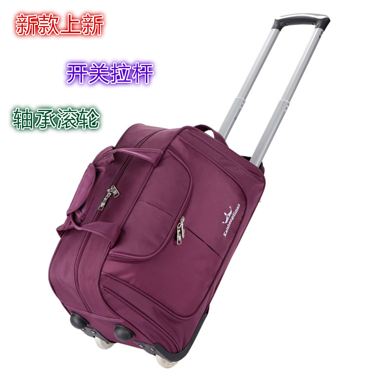 Trolley bag travel portable travel bag for men and women large capacity short-distance travel bag luggage bag boarding bag foldable