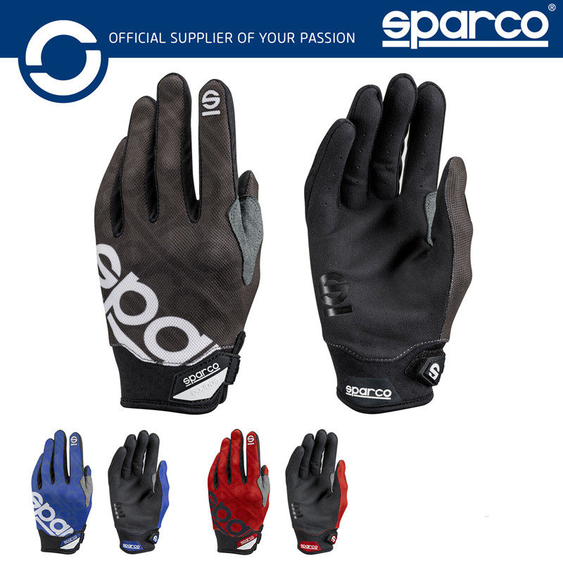 Мужские и женские перчатки SPARCO short e-sports track day, защищающие от пота, дышащие, нескользящие для техников по езде на гоночных автомобилях cardin