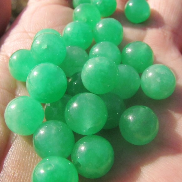 Myanmar Old Mine Ice-Type Light Green Jade Loose Beads, Jade Beads, Spacer Beads, Emerald Green Light Green Jade Necklace, Bracelet, Earrings