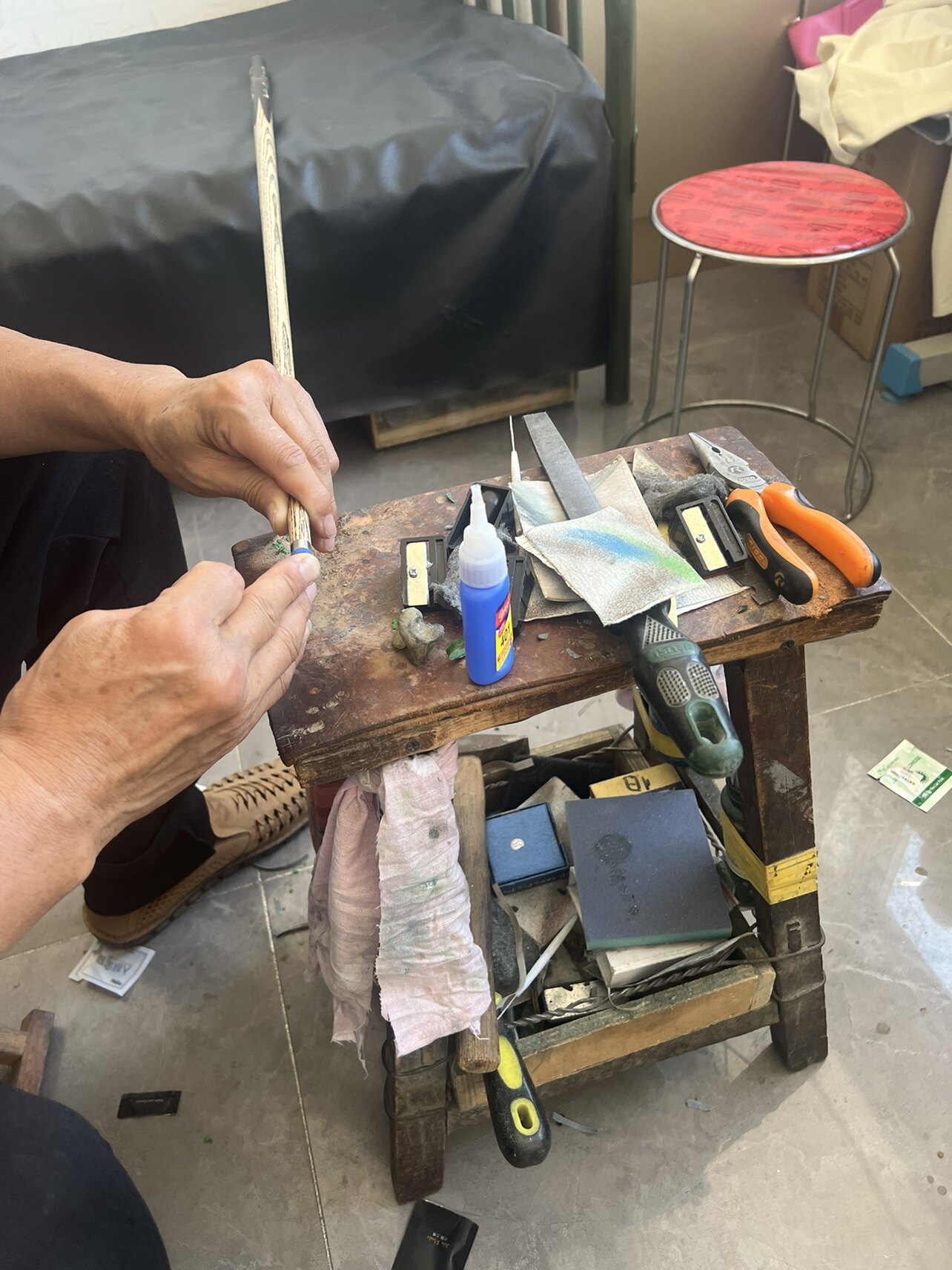 Ball-lever maintenance of various ball-lever swapped heads for a copper head change of nine-ball lever first corner