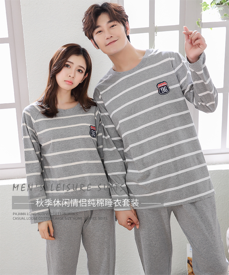 Bộ đồ ngủ đôi cực to béo cotton dài tay mùa xuân và mùa thu 220 kg bé trai và bé gái dễ thương phục vụ tại nhà váy ngủ lụa tơ tằm