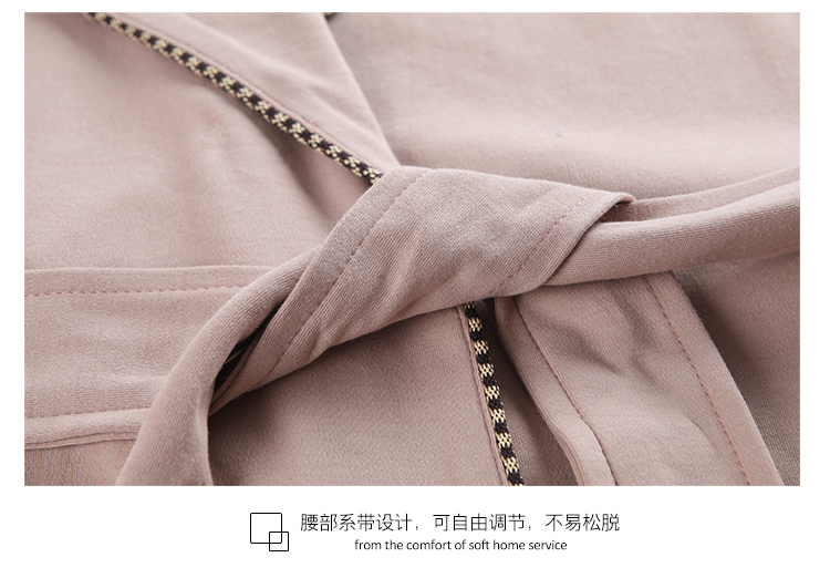 Áo ngủ đôi tối màu mùa xuân và mùa thu nam và nữ áo choàng cotton dài tay áo cotton mỏng cộng với đồ ngủ dài pijama đôi