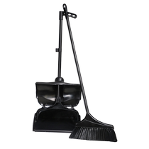 Chaobao C-019C plastic windproof garbage shovel plastic dustpan with short handle broom set sanitation outdoor garbage bucket