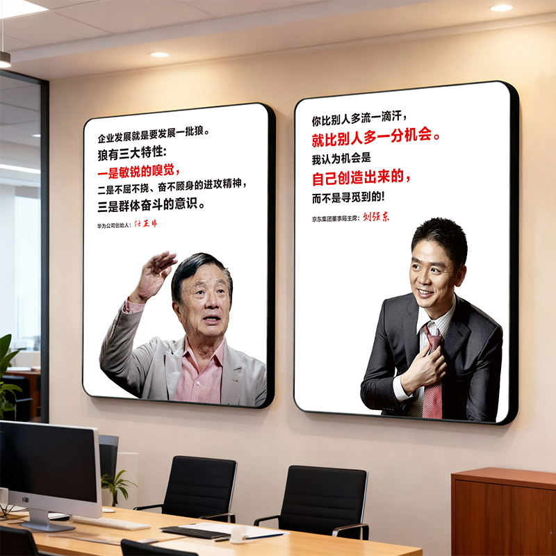 Office Wall Decoration Hanging Paintings Company Inspirational Atmosphere Celebrity Quotes Posters Entrepreneur Culture Slogans Arrangement