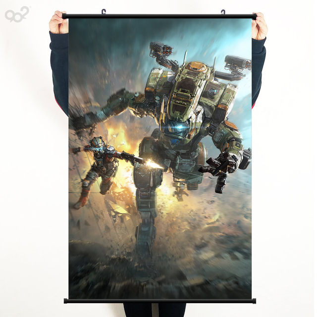 902 Game Peripheral Poster Titanfall Poster Hanging Painting Titan 2 ໂປສເຕີອອກແບບຮູບວໍເປເປີ Mural Core