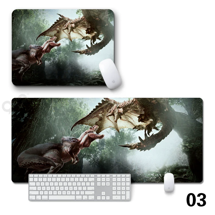 Monster Hunter Mouse Pad Game World ol Anime Ngoại vi bị khóa quá dày Máy tính khóa thể thao điện tử Mat - Game Nhân vật liên quan