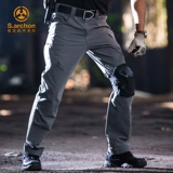 Мужские осенние тактические эластичные дорожные износостойкие водонепроницаемые штаны, свободный прямой крой