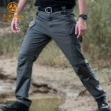 (Микро -дефекты) IX7 Инструктор Тактические тактические брюки Мужские слабые упругие эластичные спецназ Многократные многопорные штаны военные штаны