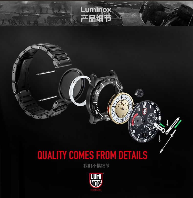 Swiss luminox Leimino 1929 King Kong ngoài trời đồng hồ nam retro thể thao không thấm nước dạ quang Xenon - Giao tiếp / Điều hướng / Đồng hồ ngoài trời oppo watch giá