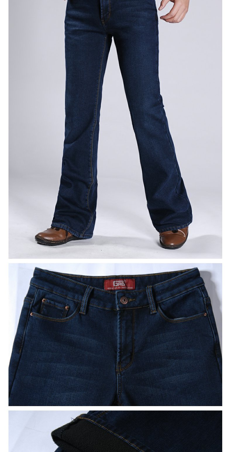 18 mùa thu và mùa đông nam mới Phiên bản Hàn Quốc của quần denim nam triều cộng với quần jean nhung siêu dày nam baggy jean nam