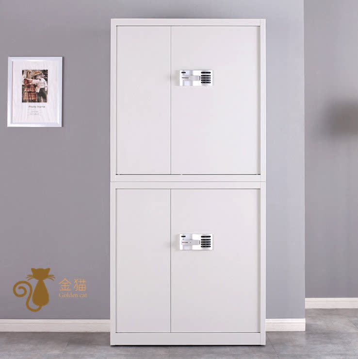 Electronic password lock file cabinet steel tin cabinet thickened file cabinet data cabinet locker single-section security cabinet