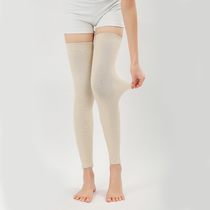 Thin cotton knee leg socks mens and womens warm knee old cold legs Air conditioning room extended calf summer
