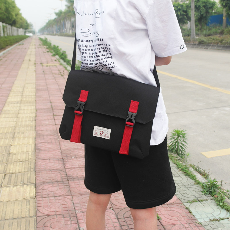 Mailbag Slanted Satchel Satchel Bag Men's Satchel Bag Men Satchel Canvas Day Ensemble Brief Retro Bag Student Single Shoulder Bag