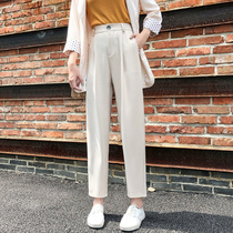 Western Dress Pants Woman Fat MM Autumn New Loose Slim Fit Slim Fit Pants Plus Fat Increase Code Hallen 90% Casual Pants Woman