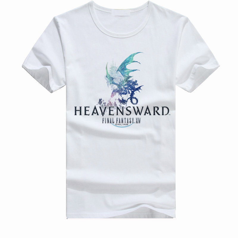 Ff14太空戰士遊戲周邊短袖t恤14同人羽織武士黑魔白魔赤魔召衣服