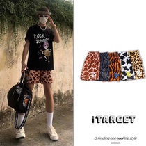 IP American though knee-top shorts BAO WELN printed loose mesh breathable casual basketball Running 40% Pants Summer