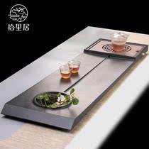 The whole piece of Wujin Stone tea tray natural whole stone tea table simple Tea Sea Chinese kung fu tea tray home