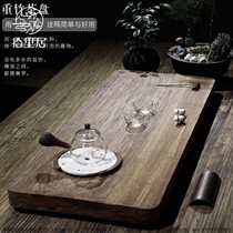 Pick to Liju ebony wood tea tray tea whole piece small tea Sea black stone stone tea table kung fu tea tray practical