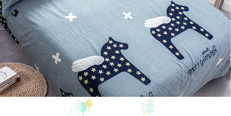 Khăn trải giường cho trẻ em tùy chỉnh One Piece Cotton Cartoon Mẫu giáo 1.2 mét bộ ga nệm