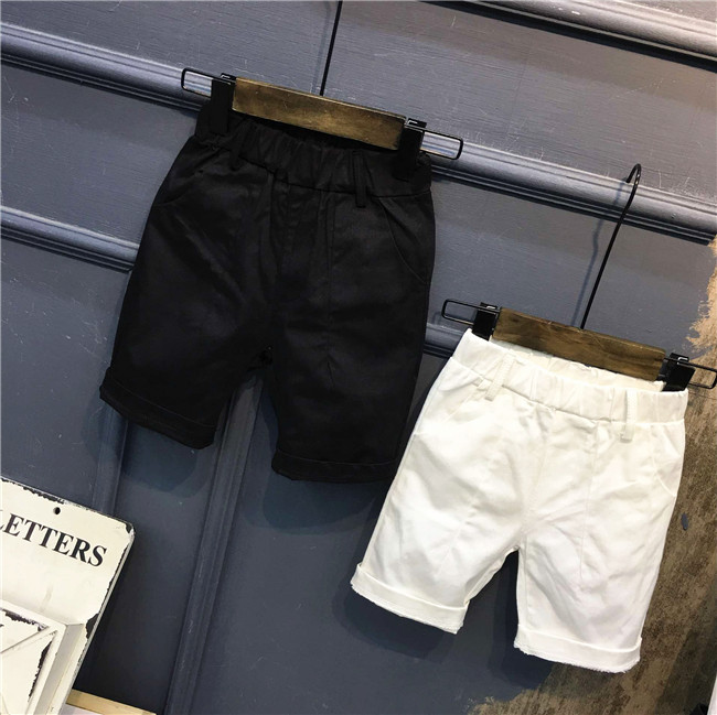 Quần short bé trai mùa hè 2018 mới cho trẻ em cotton giản dị 5 quần mặc quần bé nhỏ mỏng mùa hè - Quần quần đùi bé trai