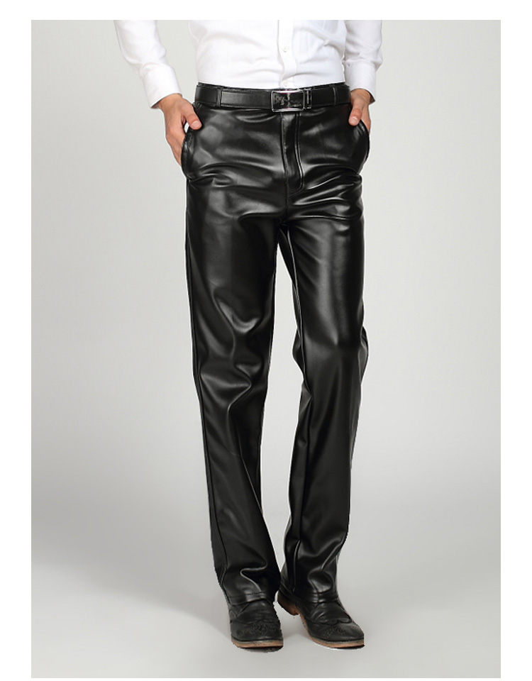 Pantalon cuir homme droit pour hiver - Ref 1476860 Image 16