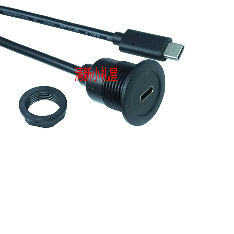 Panel Mounting Cable, Data Charging Cable, Mini Usb, Micro Usb, Type-C Usb, Extension Cable