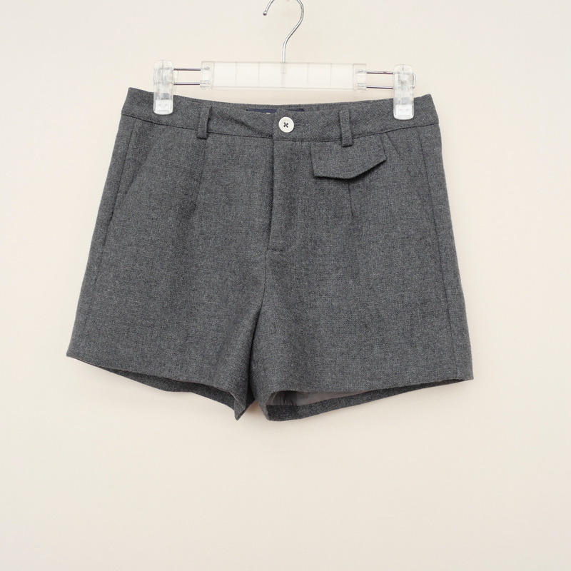 Clearance of Genuine Sml Series: Women's Autumn and Winter Wool Blend Casual Outerwear Shorts 6A3595 Gray