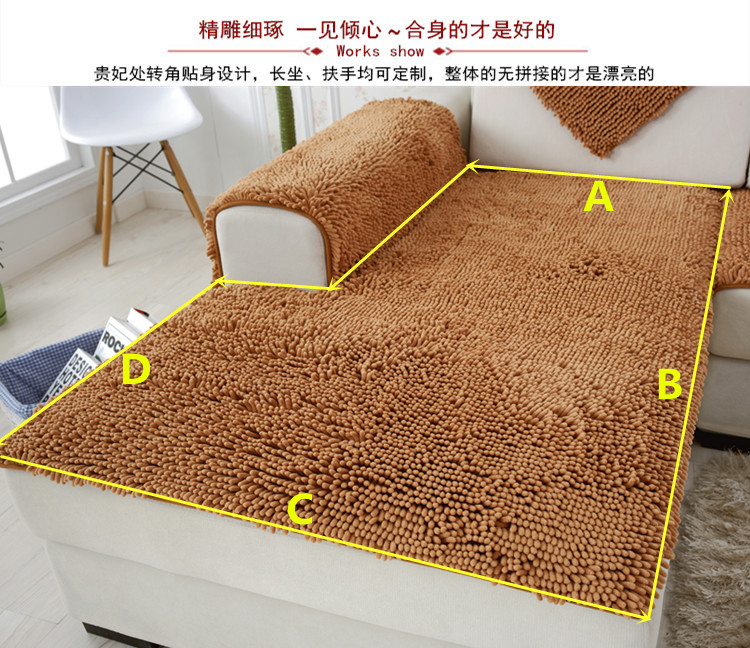Mã hóa sâu bướm chenille sofa đệm vải tùy chỉnh sofa da châu Âu đệm sang trọng chống trượt mùa - Ghế đệm / đệm Sofa dem ghe