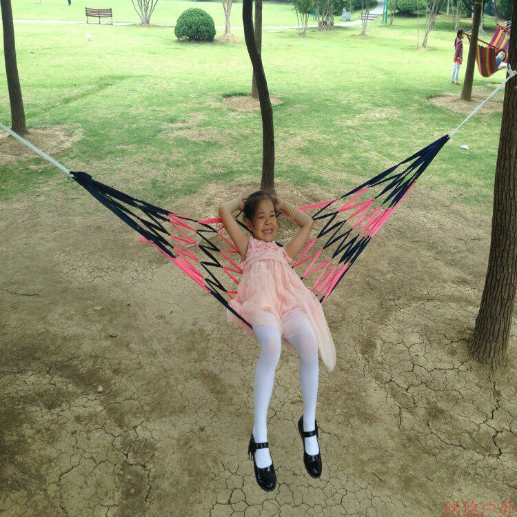 Colour Strips Mesh Hammock MESH HAMMOCK DIRECT WIRE RIBBON HAMMOCK OUTDOOR INDOOR SWING SET WITH OWN TIE ROPE