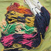 Factory direct sale low elastic wire rope mesh hammock new low elastic wire rope hammock outdoor indoor creative swing hammock