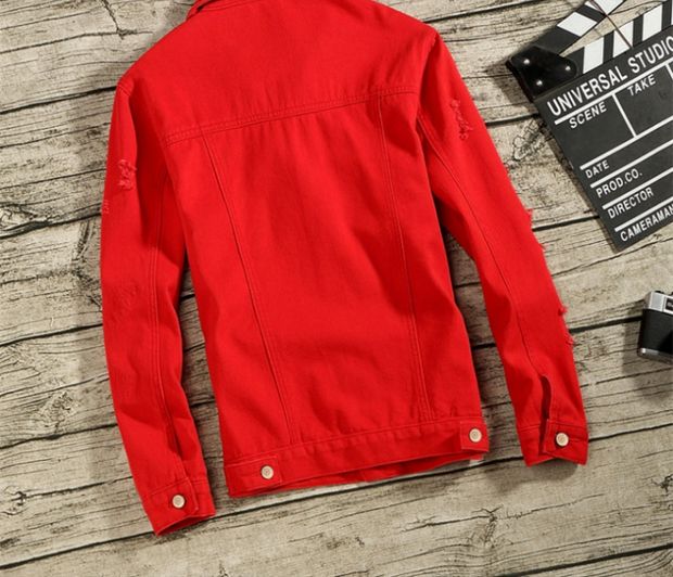 Áo khoác denim nam mùa xuân nam giản dị áo khoác trẻ trung Bọ cạp hoang dã xu hướng thời trang nam đẹp trai - Áo khoác đôi áo thun polo nam