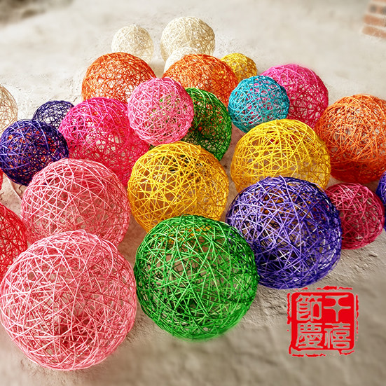 15 20 30 40 50CM cm large takraw ball color kindergarten decoration home roof suspended ceiling decoration