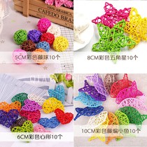 Christmas Rattan Ball Nursery Rings Tron of Decorative Hanging Accessories Classroom Hanging Accessories Mall Ceiling ceiling Ceiling Hallway Hanging