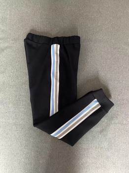 Natural waist casual sports pants with velvet and thickening