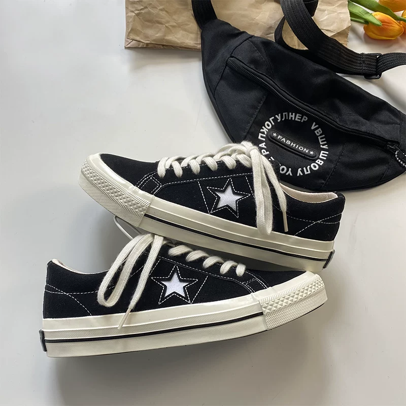 Кроссовки ONE STAR со звёздочкой, низкие, скейт-туфли, женские кроссовки, ретро, повседневные кроссовки на все случаи, модные мужские канвасовые кроссовки