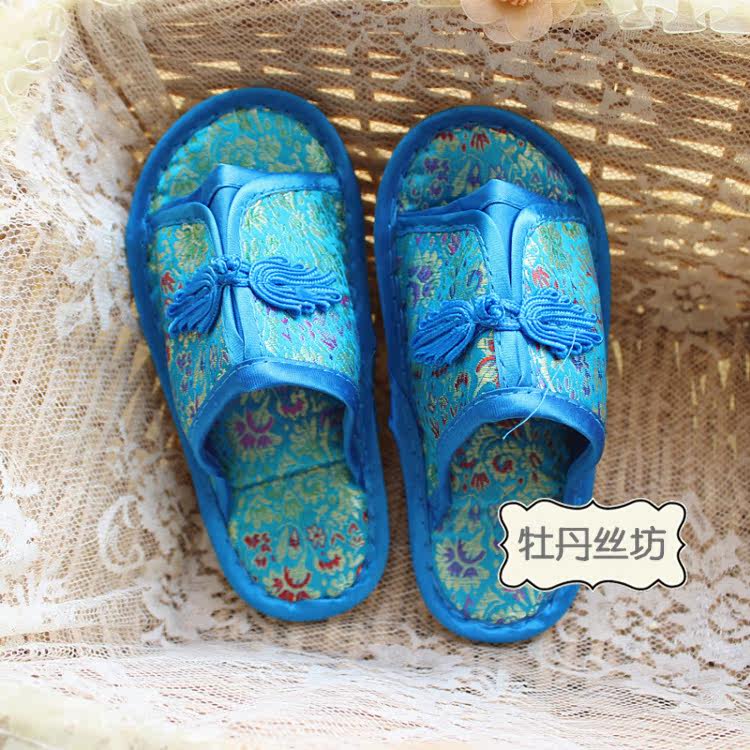 Pantoufles enfants en satin pour printemps - semelle tendon - Ref 1026914 Image 8