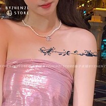 Wave Whale Star Moon Arm Cyclograss Ben Juice Tattoo Patch Waterproof Durable Realistic Tinged Summer Women