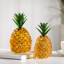 Citrine pineapple living room wine cabinet lucky ornaments wedding wedding pineapple gift home creative decorations gifts