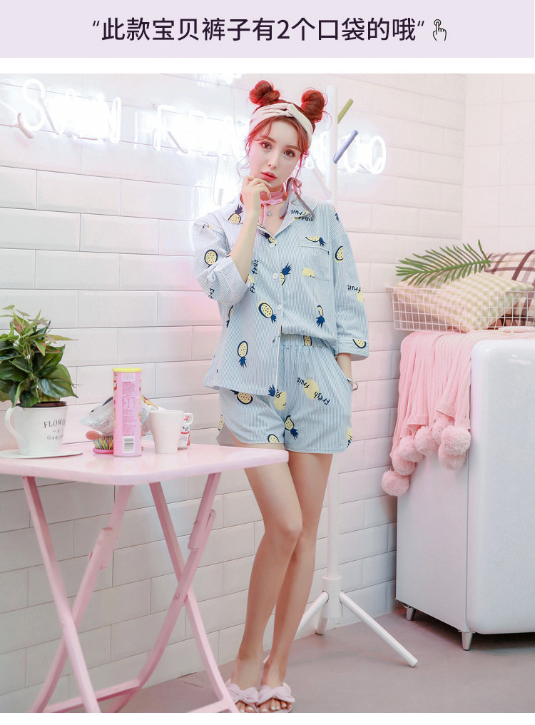 Pyjama pour femme      en Coton à manches - Ref 2994467 Image 10